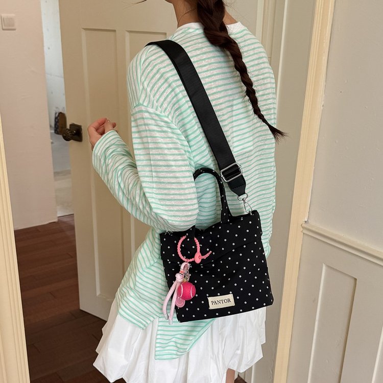 Women's Crossbody Bag with Zip Closure and Charm - Summer 2026 - Image 4