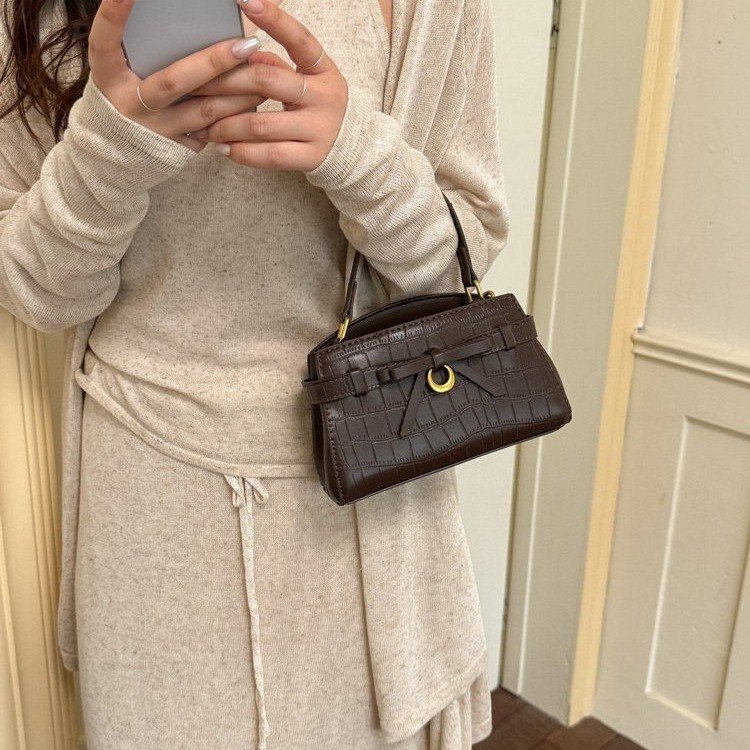 Women's Handbag Crossbody Bag with Lock Closure Summer 2026 One Size - White,Black,Red,Blue,Pink,Coffee,Brown - One Size - Image 3
